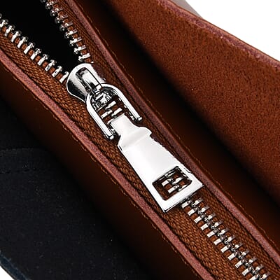 La Marey Black Brown Genuine Leather Tote Bag
