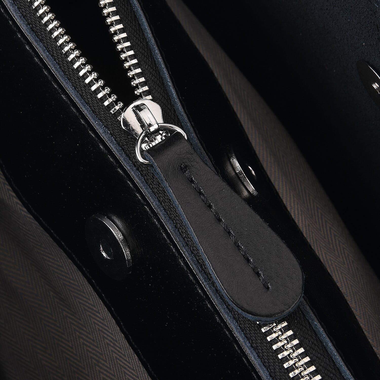 La Marey Black Genuine Leather Crossbody Bag