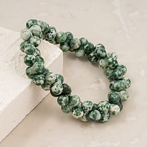 Peanut Bracieted Jasper Stretch Bracelet 140.65 ctw