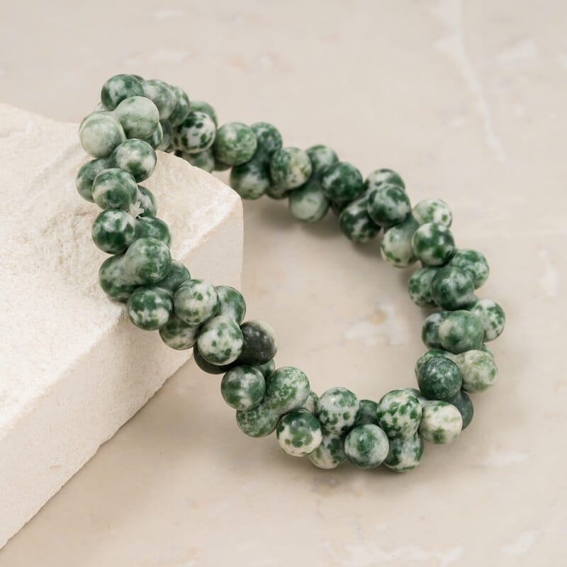 GCS Peanut Bracieted Jasper Beaded Stretch Bracelet 140.65 ctw