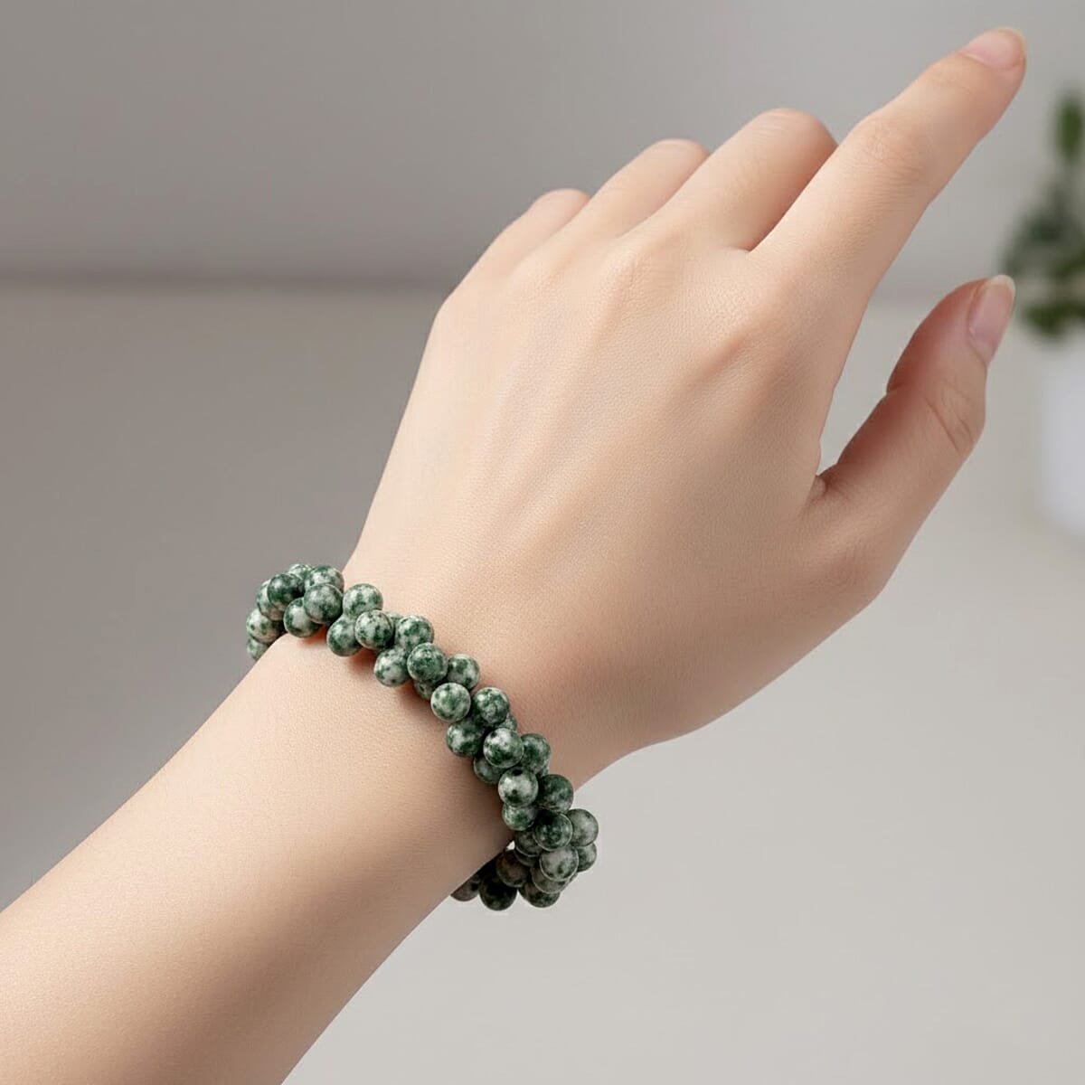 Peanut Bracieted Jasper Stretch Bracelet 140.65 ctw image number 2