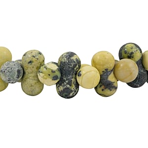 Peanut Yellow Turquoise Stretch Bracelet 106.90 ctw