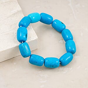 Magnesite Stretch Bracelet 258.80 ctw