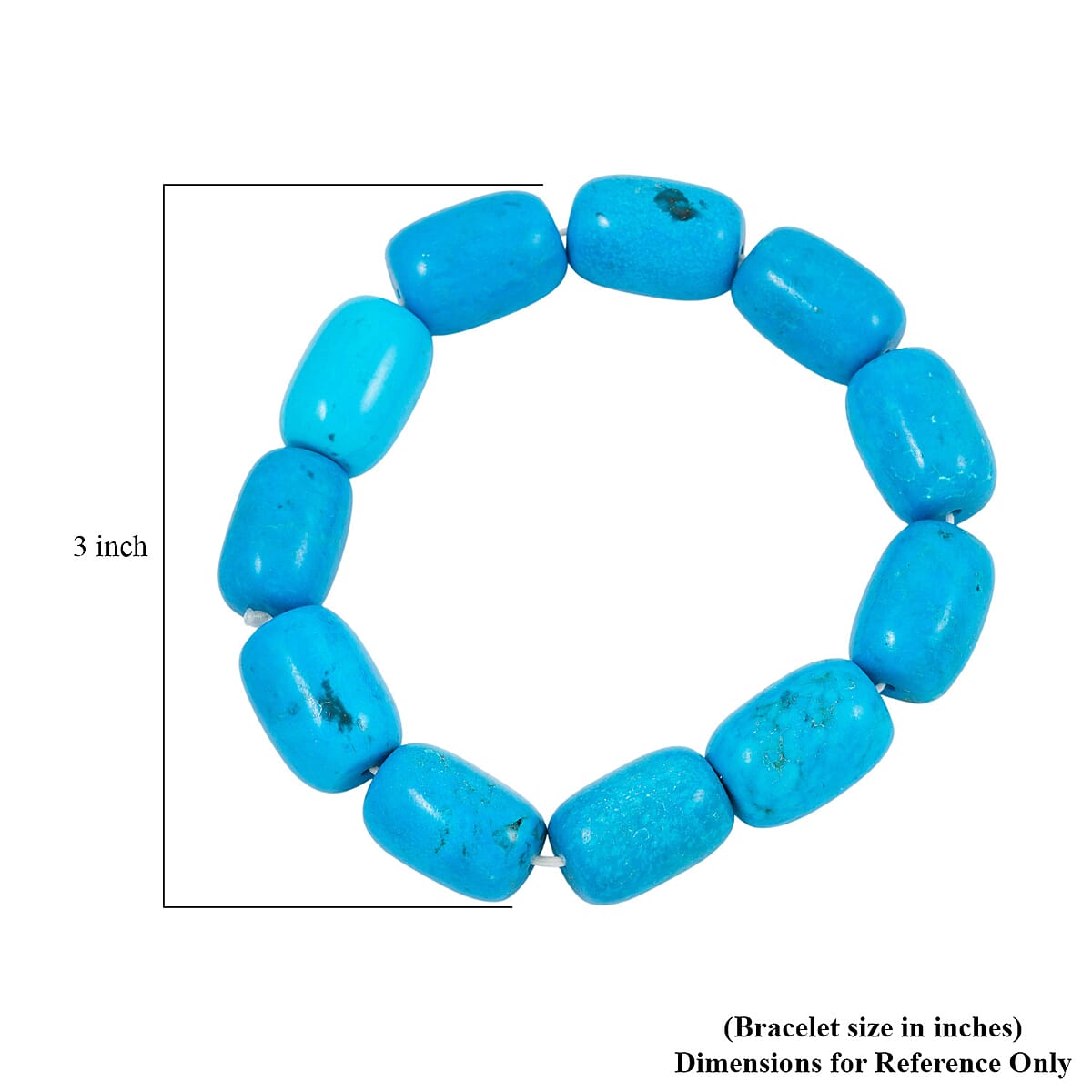 Magnesite Stretch Bracelet 258.80 ctw image number 4