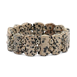Dalmation Jasper Stretch Bracelet 257.25 ctw