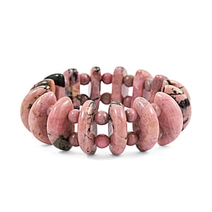 Pink Ocean Jasper Stretch Bracelet 473.80 ctw
