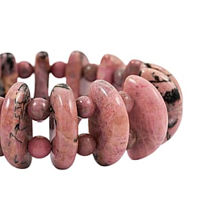 Pink Ocean Jasper Stretch Bracelet 473.80 ctw