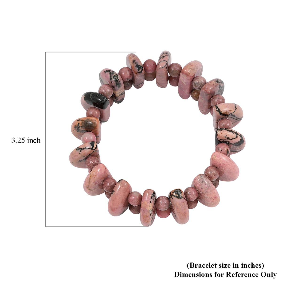 Pink Ocean Jasper Stretch Bracelet 473.80 ctw image number 4
