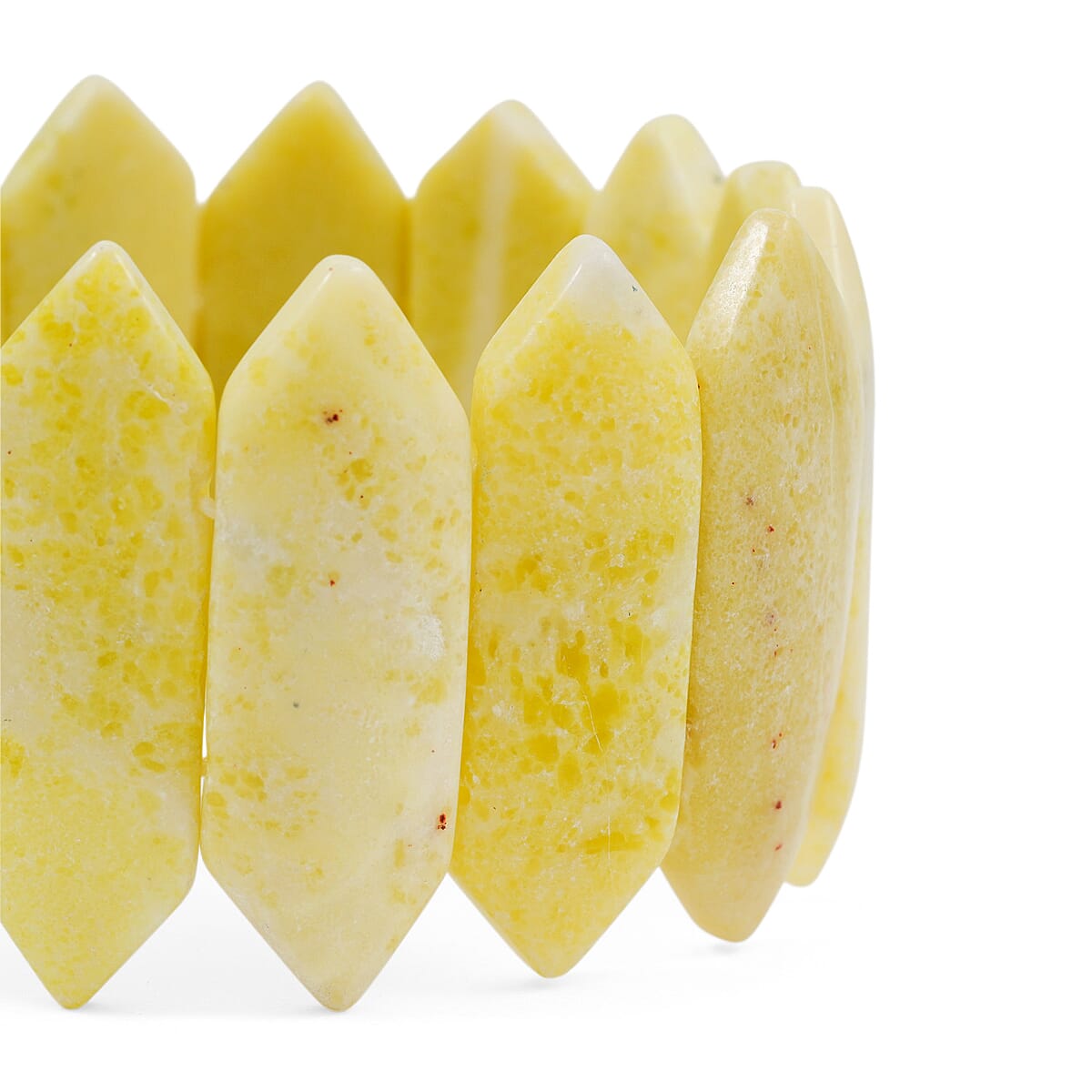 Pineapple Jasper Stretch Bracelet 366.00 ctw image number 3