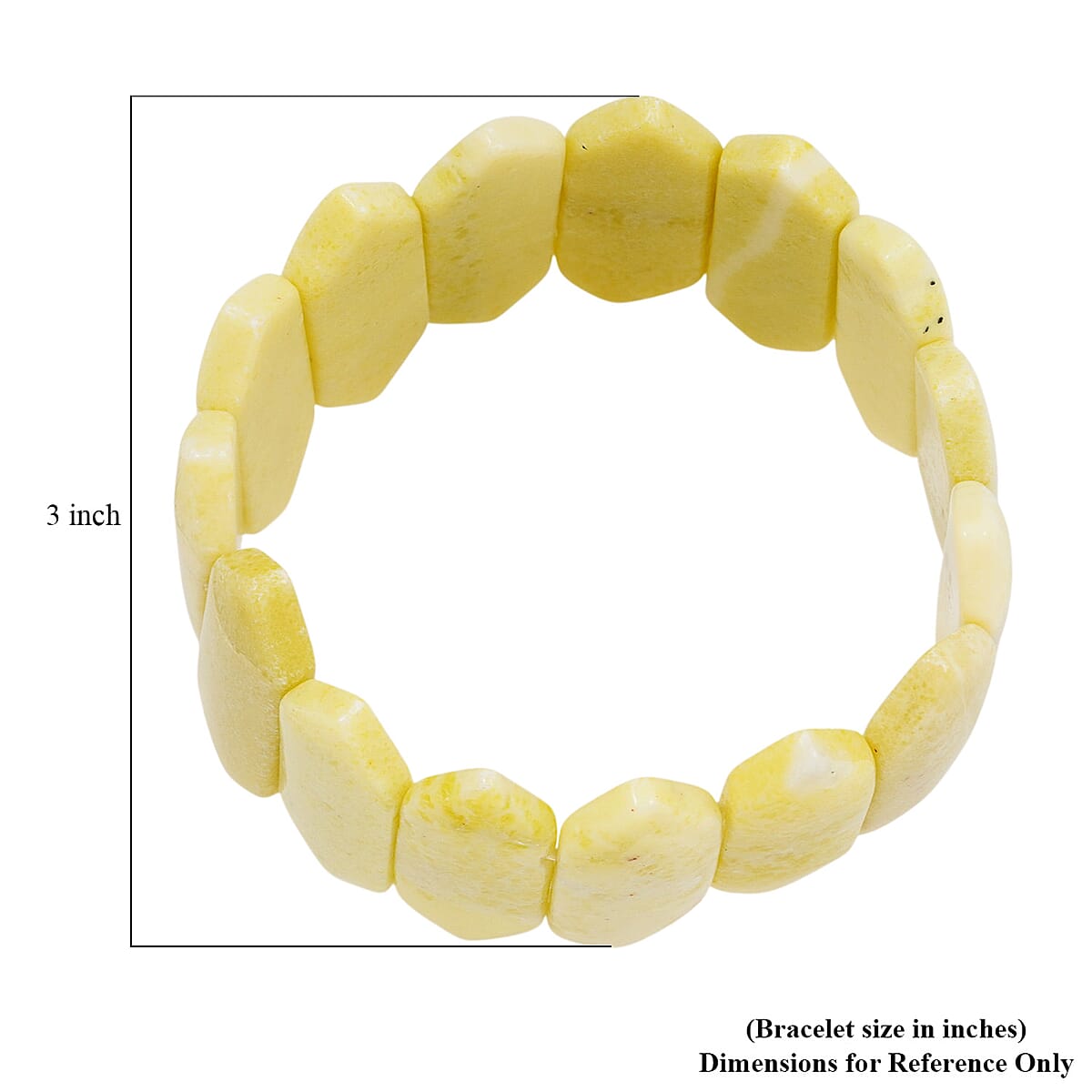 Pineapple Jasper Stretch Bracelet 366.00 ctw image number 4