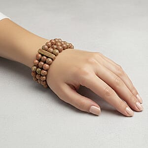 Autumn Jasper Stretch Bracelet 249.70 ctw