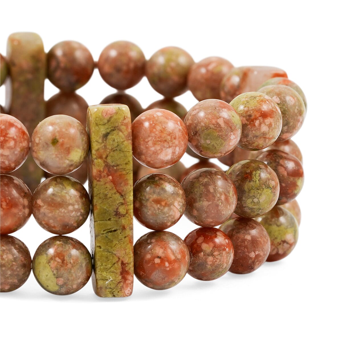 Autumn Jasper Stretch Bracelet 249.70 ctw image number 3