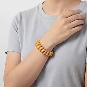 Tan Jasper Stretch Bracelet 358.30 ctw