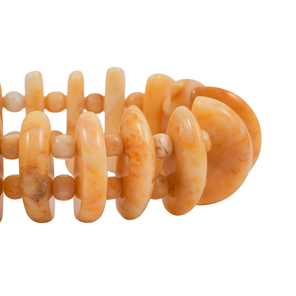 Tan Jasper Stretch Bracelet 358.30 ctw image number 3