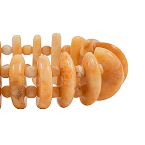 Tan Jasper Stretch Bracelet 358.30 ctw