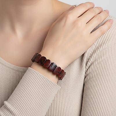Poppy Jasper Stretch Bracelet 129.75 ctw