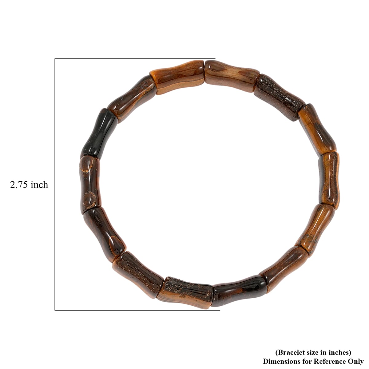 Tigers Eye Stretch Bracelet 102.65 ctw image number 4