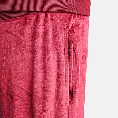 Lee Hanton 2 Piece Color Block Valour Set- Burgundy and Black - Large