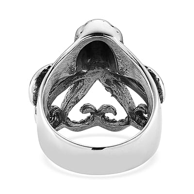 Octopus Skull Men's Ring in Stainless Steel (Size 11.75)