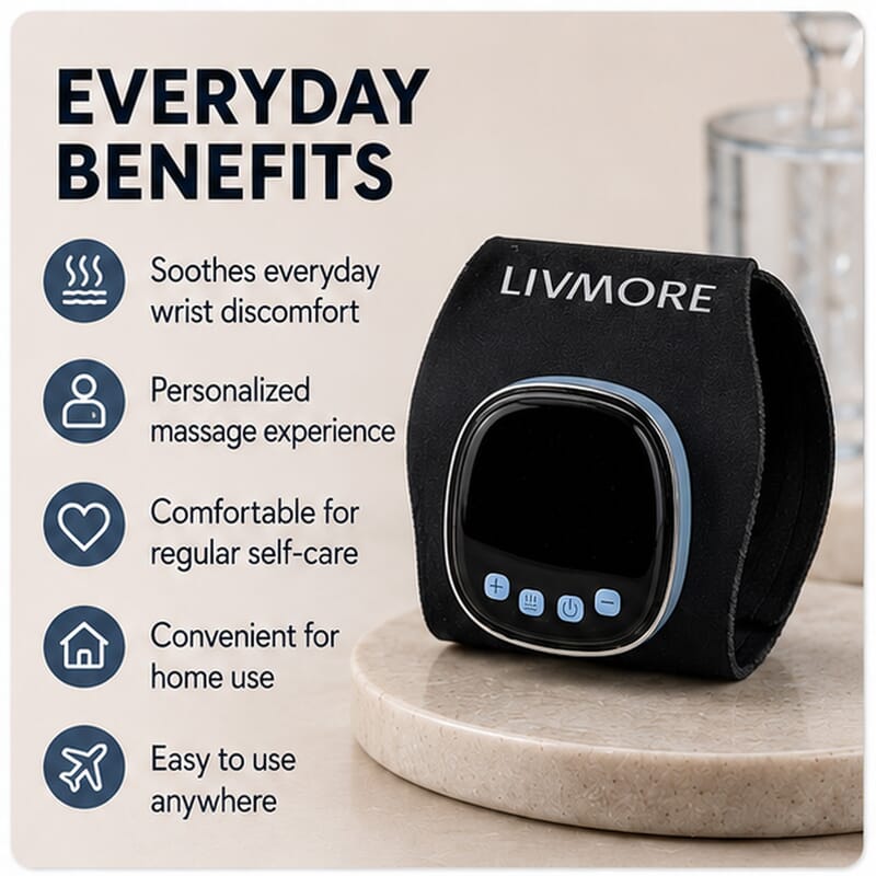 Livmore Gray EMS Low-Frequency Pulse Wrist Wrap
