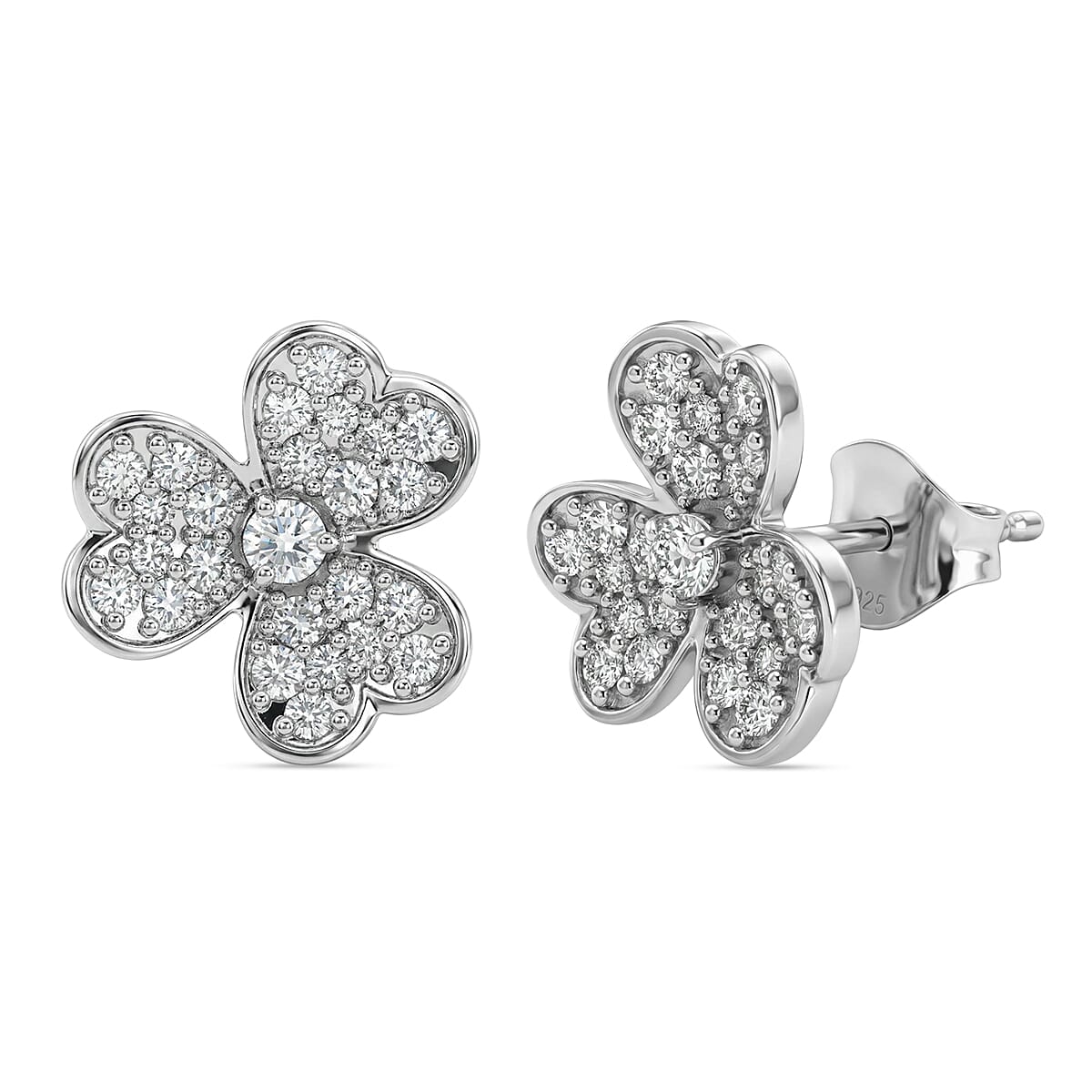 Luxuriant Lab Grown Diamond G-H SI 0.75 ctw Earrings