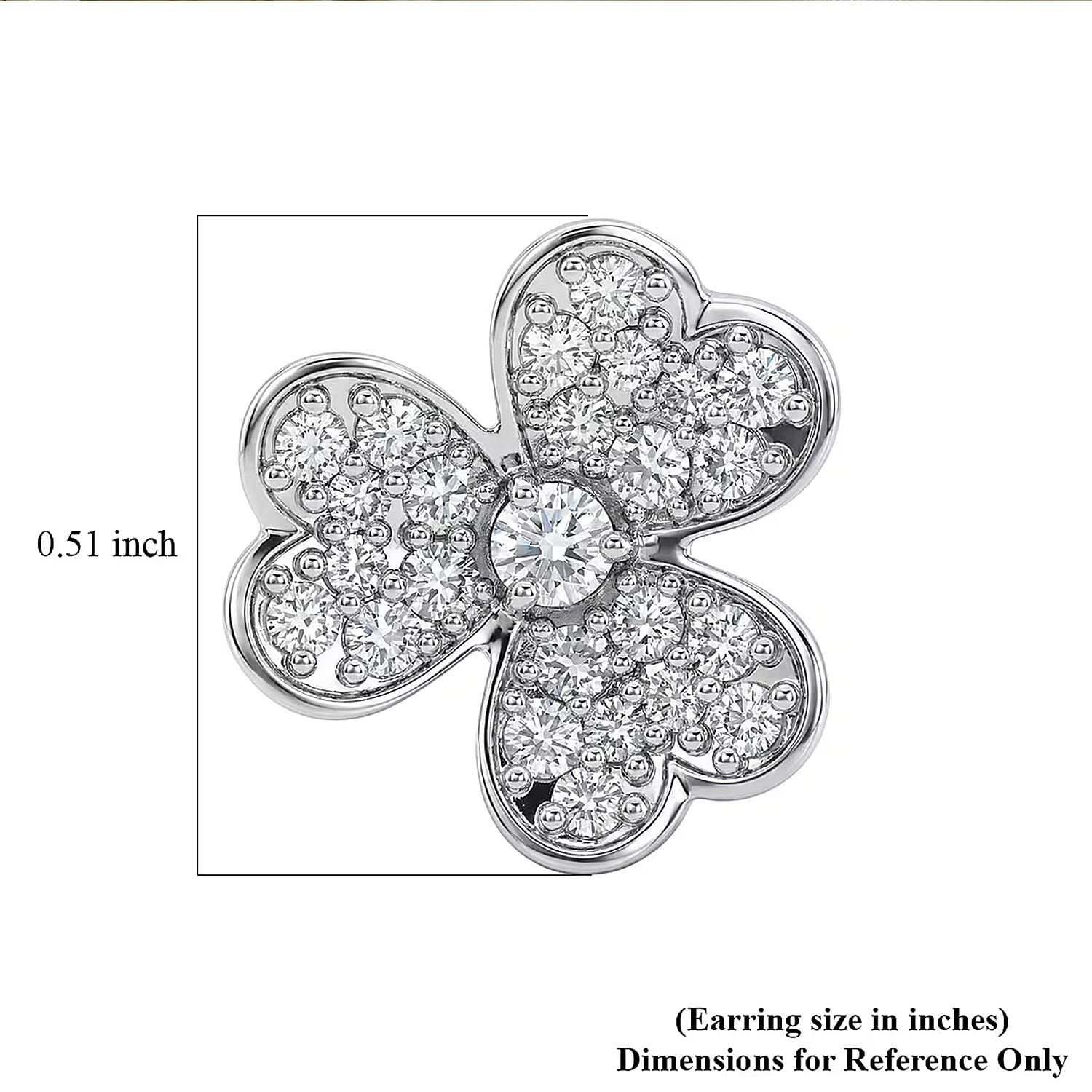 Luxuriant Lab Grown Diamond G-H SI 0.75 ctw Earrings
