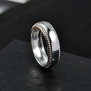 Luxuriant Lab Grown Diamond G-H SI 0.10 ctw Band Ring in Platinum Over Sterling Silver (Size 10.0)