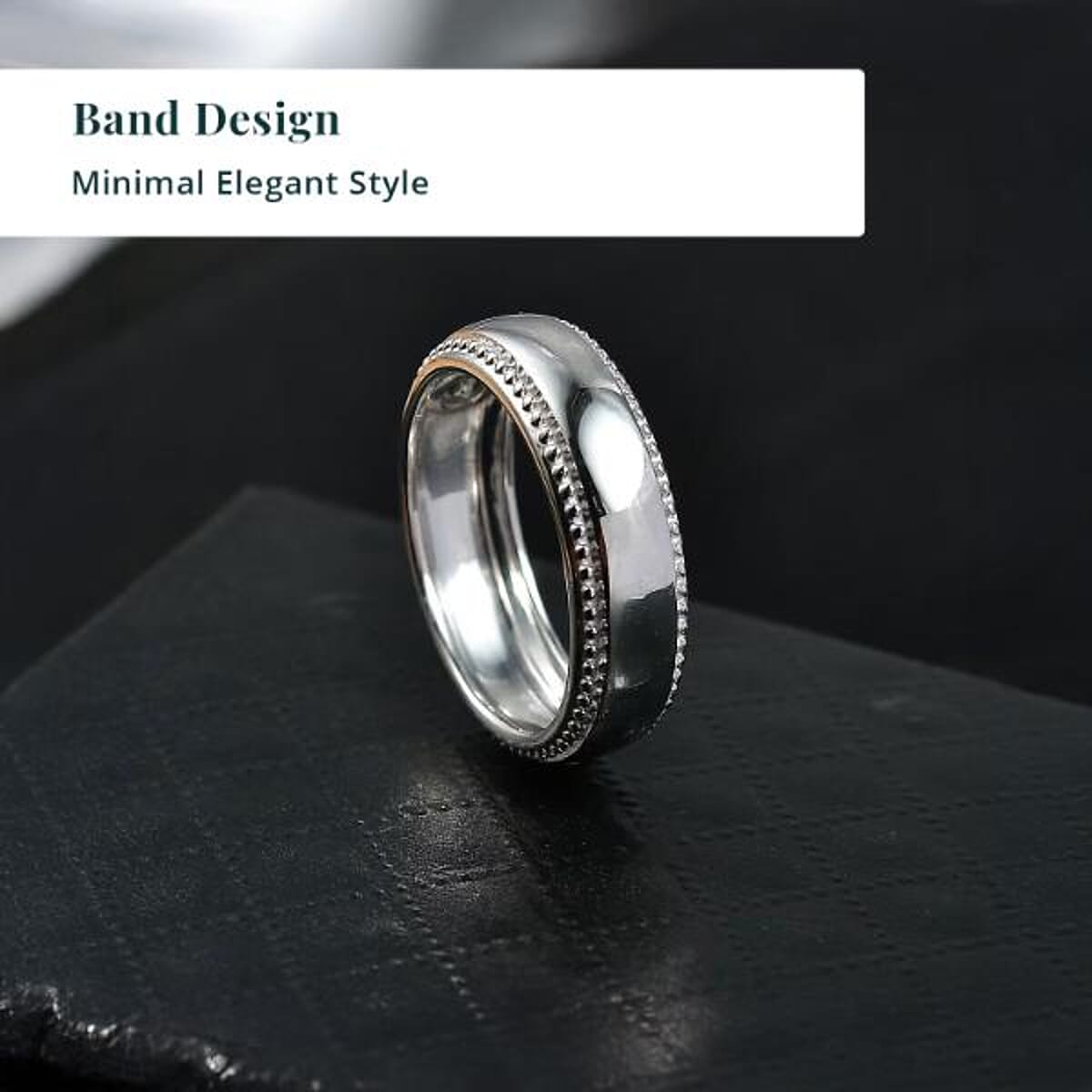 Luxuriant Lab Grown Diamond G-H SI 0.10 ctw Band Ring in Platinum Over Sterling Silver (Size 5.0) image number 4