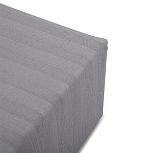American Thread Collection 4pc Charcoal Gray Microfiber Stripe Sheet Set -Twin