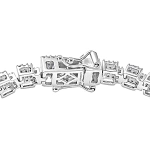 Luxuriant Lab Grown Diamond G-H SI 2.70 ctw Bracelet in Rhodium Over Sterling Silver (6.50 In)