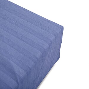 American Thread Collection 6pc Lavender Blue Microfiber Stripe Sheet Set -Twin (Fits Up to 16 Mattress)
