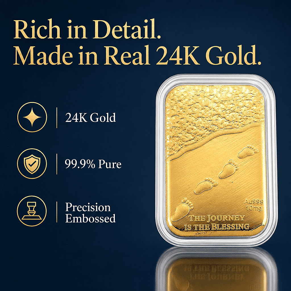 Journey Blessing 24k Gold Embossed Sheet 10mg