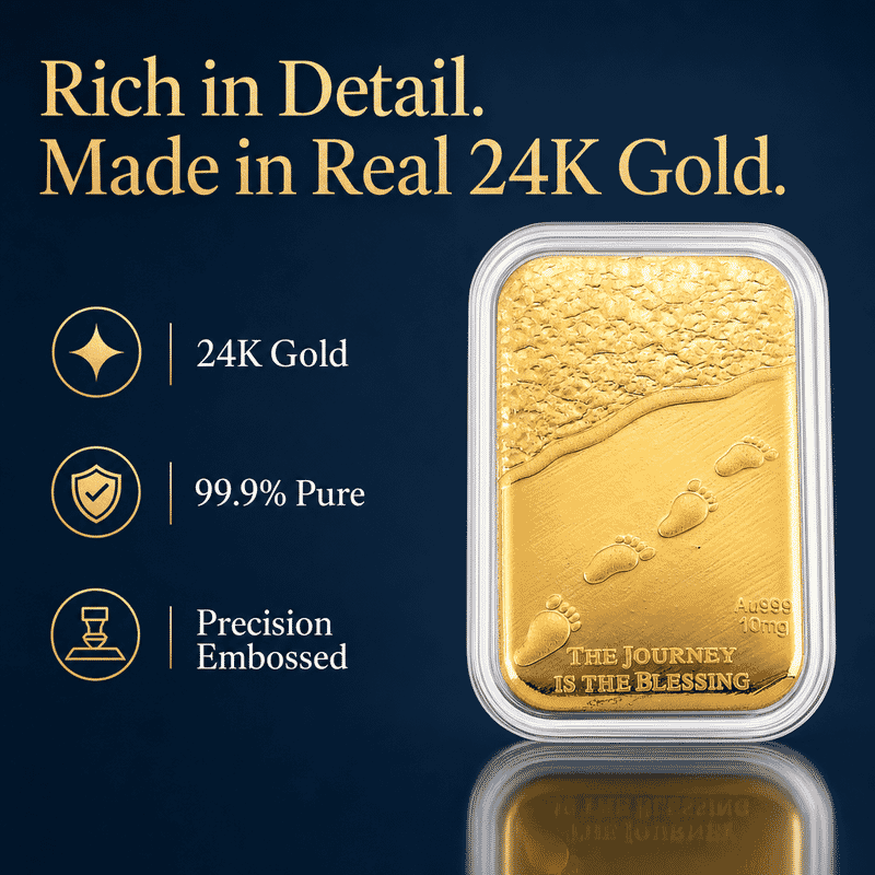 Journey Blessing 24k Gold Embossed Sheet 10mg