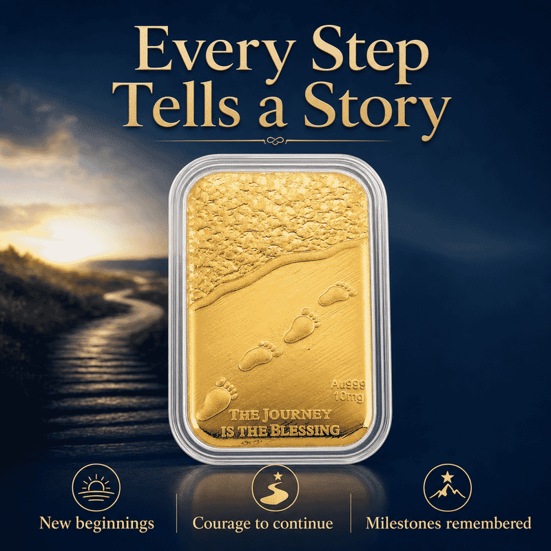 Journey Blessing 24k Gold Embossed Sheet 10mg