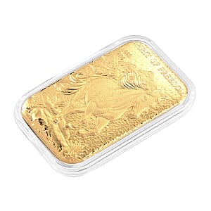 24K Yellow Gold Spirit of Freedom Emboss Sheet 31x45.5mm (10mg)