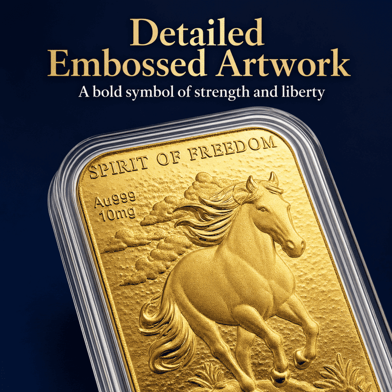 Spirit of Freedom 24k Gold Embossed Sheet 10mg