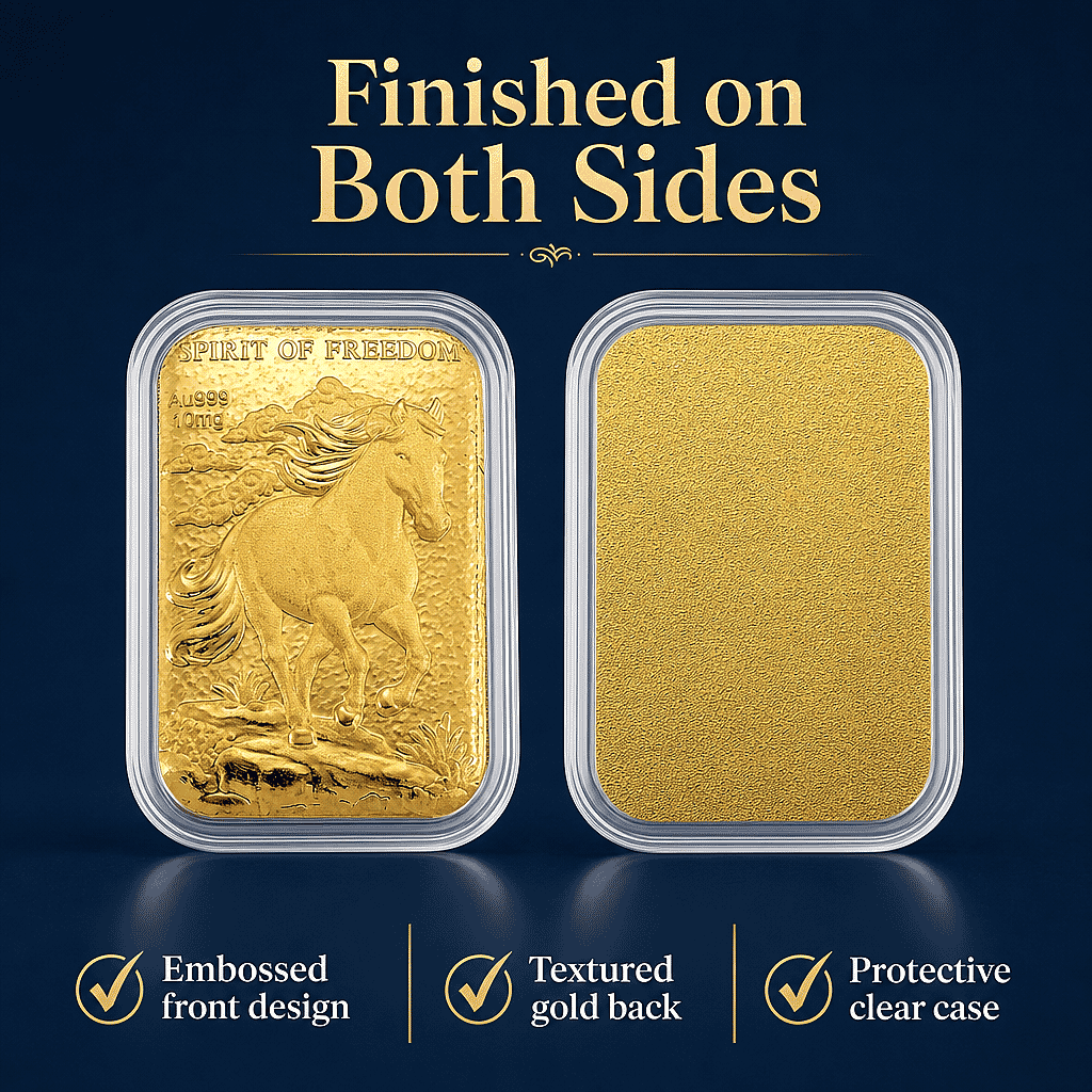 Spirit of Freedom 24k Gold Embossed Sheet 10mg