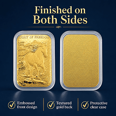 Spirit of Freedom 24k Gold Embossed Sheet 10mg