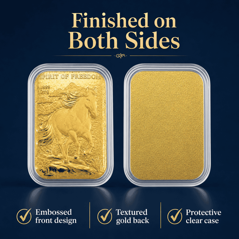 Spirit of Freedom 24k Gold Embossed Sheet 10mg