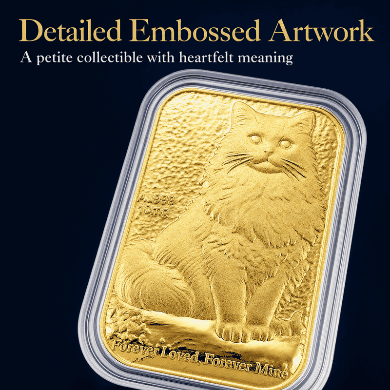 Cat 24k Gold Embossed Sheet 10mg