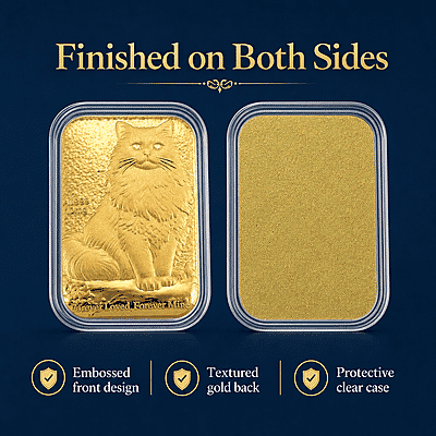 Cat 24k Gold Embossed Sheet 10mg