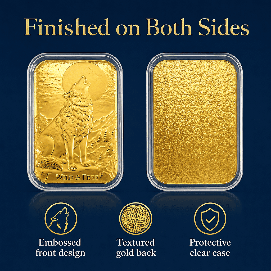 Wolf 24k Gold Embossed Sheet 10mg