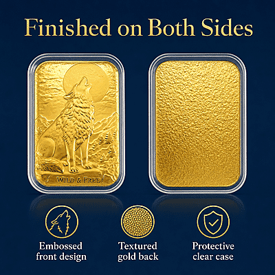 Wolf 24k Gold Embossed Sheet 10mg