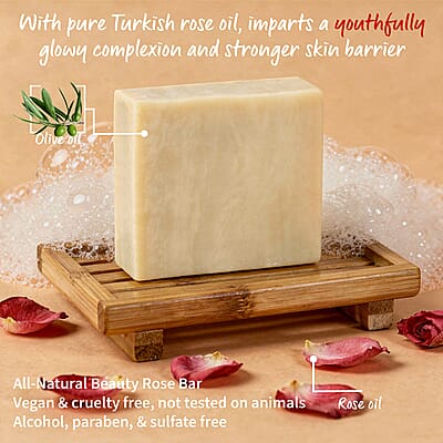 Mosaic Series Set of 3 Pure Natural Soap (3x 4.5oz) Rose, Lavender, Camomile