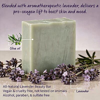 Mosaic Series Set of 3 Pure Natural Soap (3x 4.5oz) Rose, Lavender, Camomile