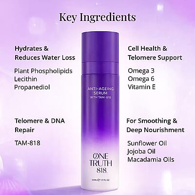 One Truth 818 Anti-Ageing Serum with Tam 818 Technology (1.7oz)