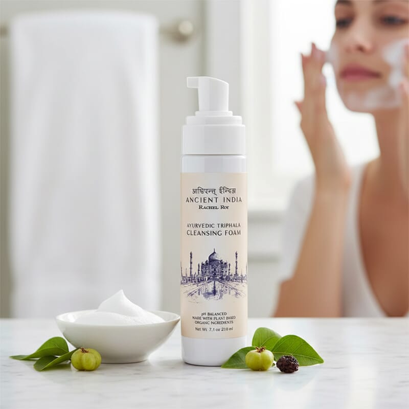 Rachel Roy Ancient India Ayurvedic Triphala PH Balanced Cleansing Foam (7.1oz) Made in US