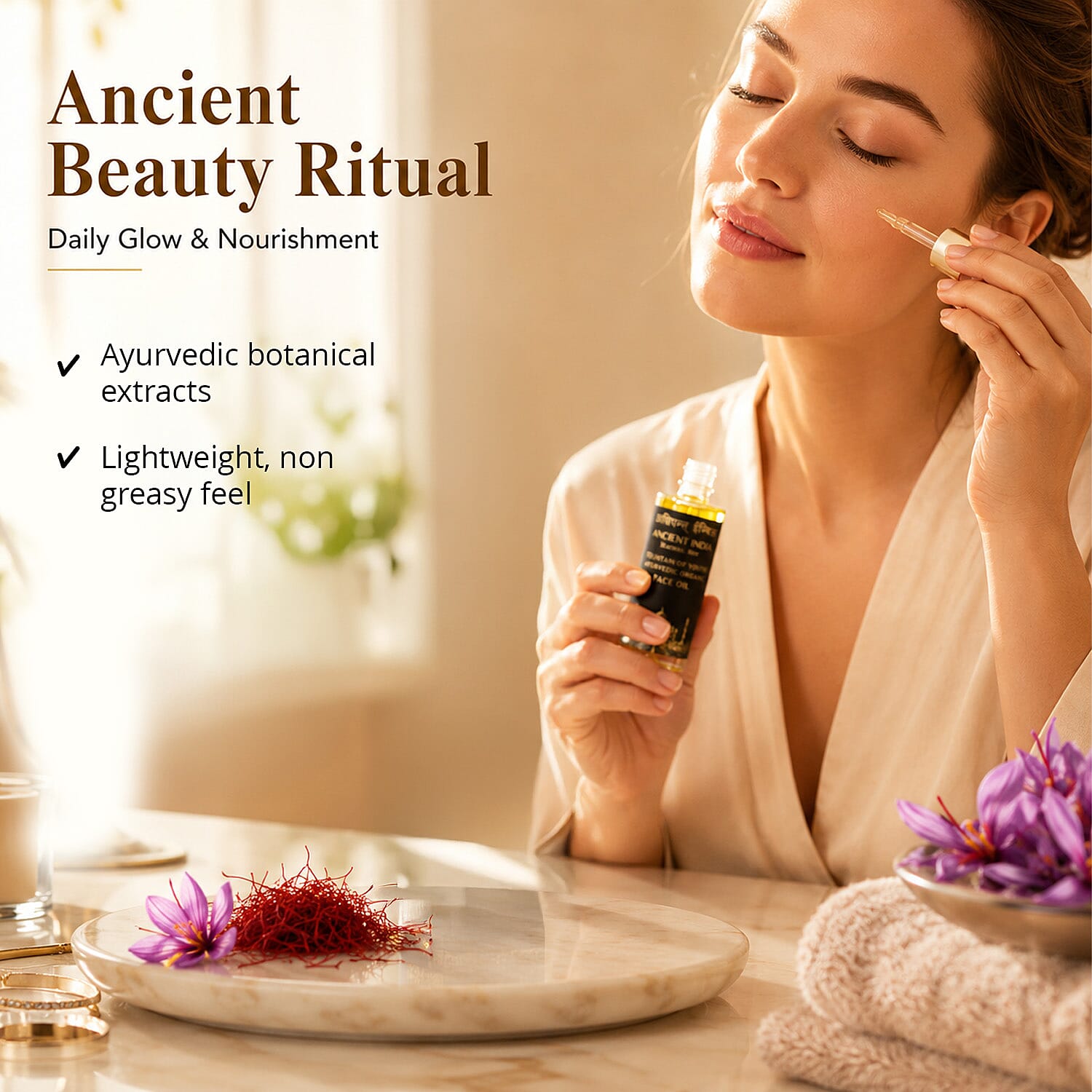 Rachel Roy Ancient India Fountain of Youth Ayurvedic Face Oil (1oz) Made in US