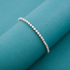 Luxuriant Lab Grown Diamond G SI 3.00 ctw Starlight Tennis Bracelet in Sterling Silver (8.50 In)