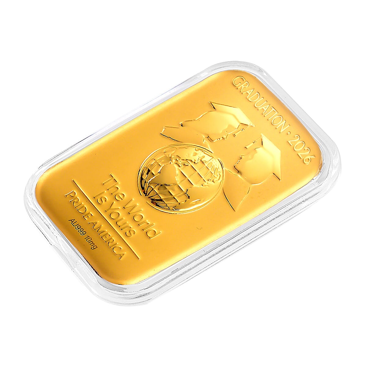 24K Golden The World Is Yours - Pride America Embossed Sheet (31x45.5mm) 10mg image number 2